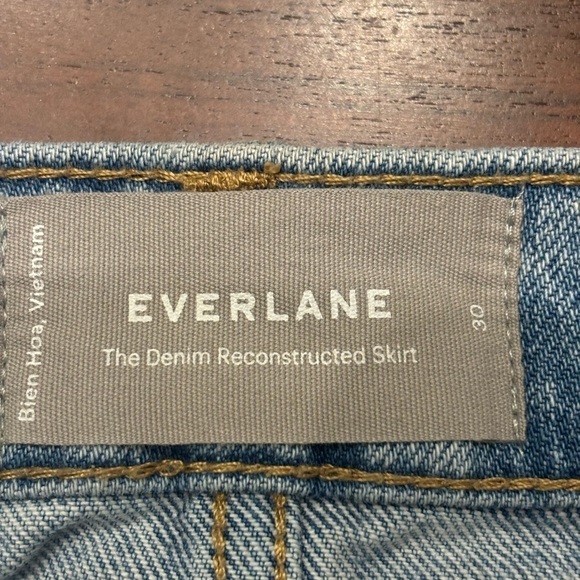Everlane The Denim Reconstructed Skirt - Picture 7 of 10